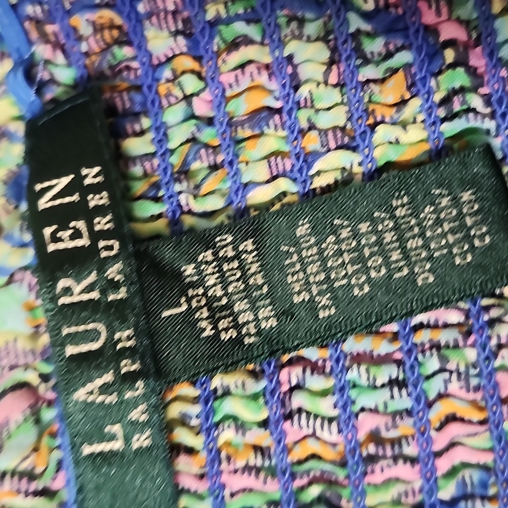 Ralph Lauren Paisley Print Maxi Skirt Smocked Waist Large - Picture 5 of 5